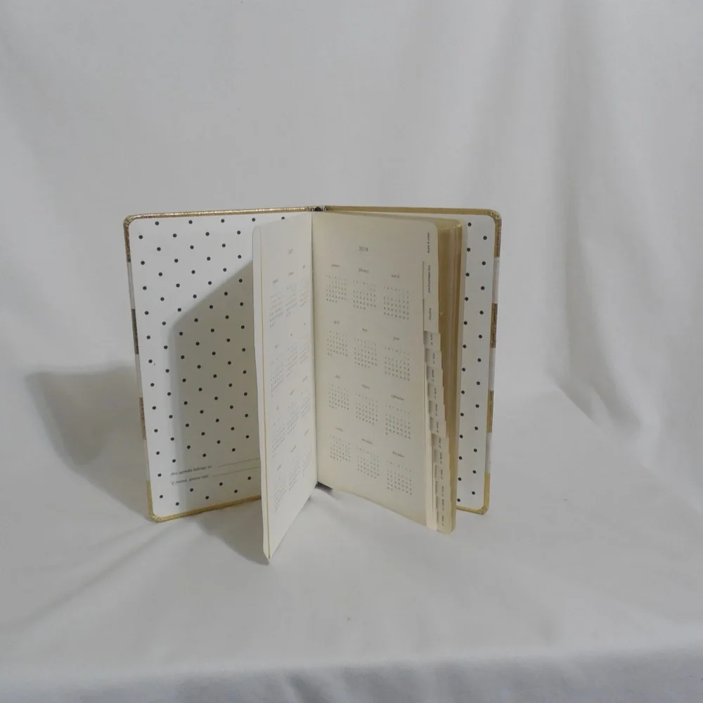 Gold and Beige Kate Spade Agenda